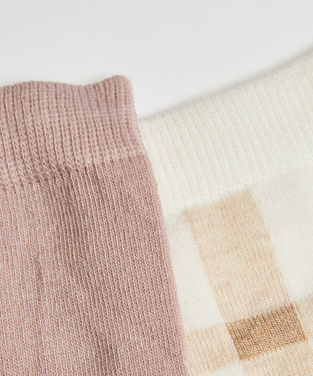 2 Pairs Cotton Socks, Black