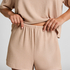 Brushed Jersey Pyjama Short, Beige