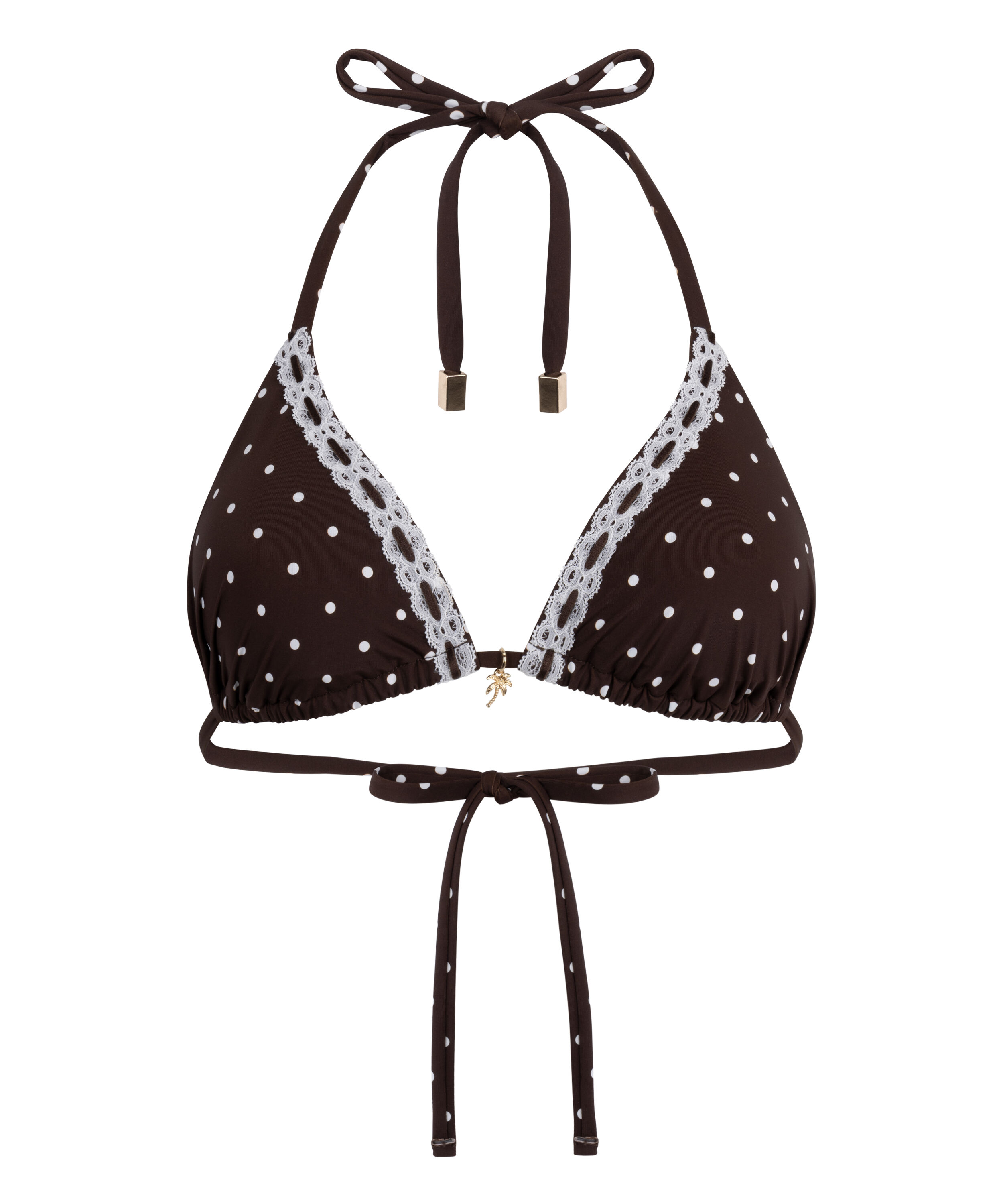 Triangle Bikini Top Algarve, Brown