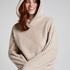 Snuggle Hoodie Fleece, Beige