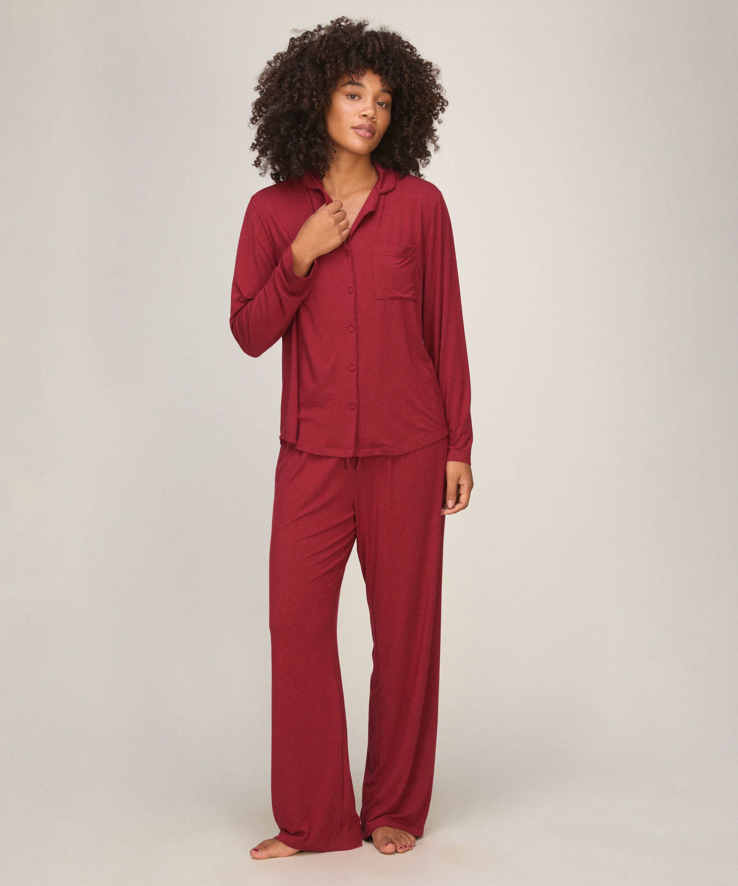 Pyjama Jacket Essentials, Red