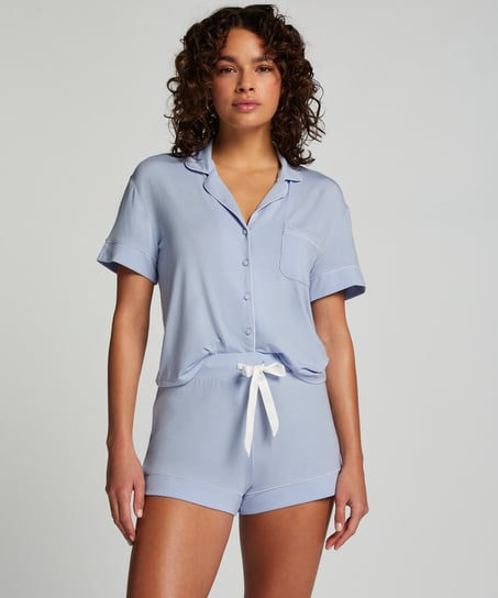 Essential Jersey Short-Sleeved Jacket, Blue