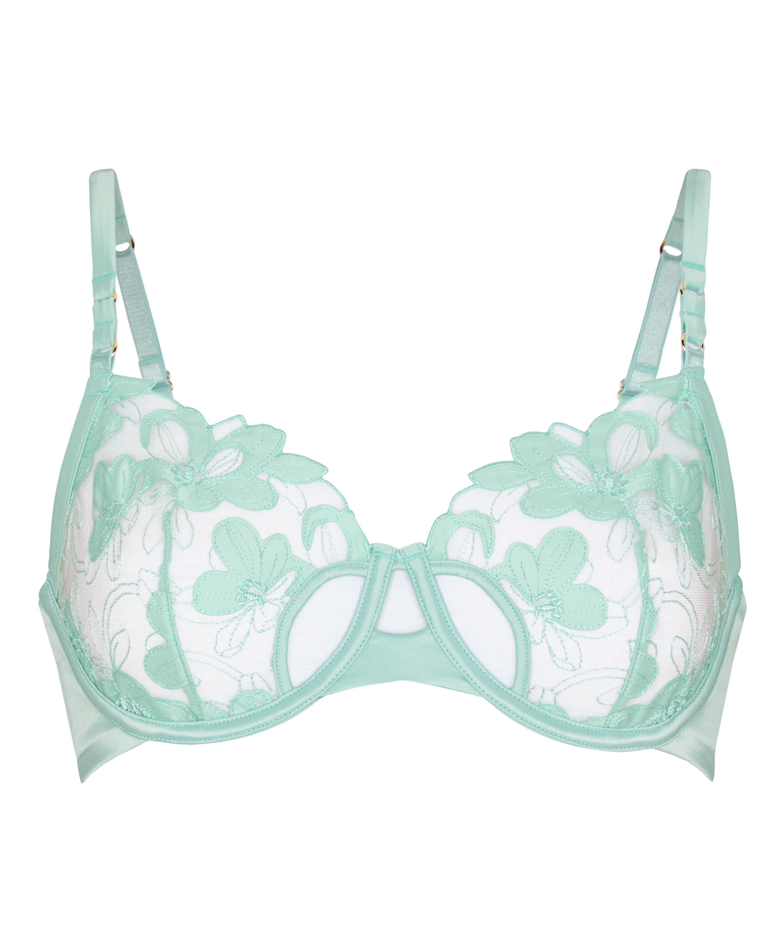 Non-Padded Underwired Bra Bearice , Green