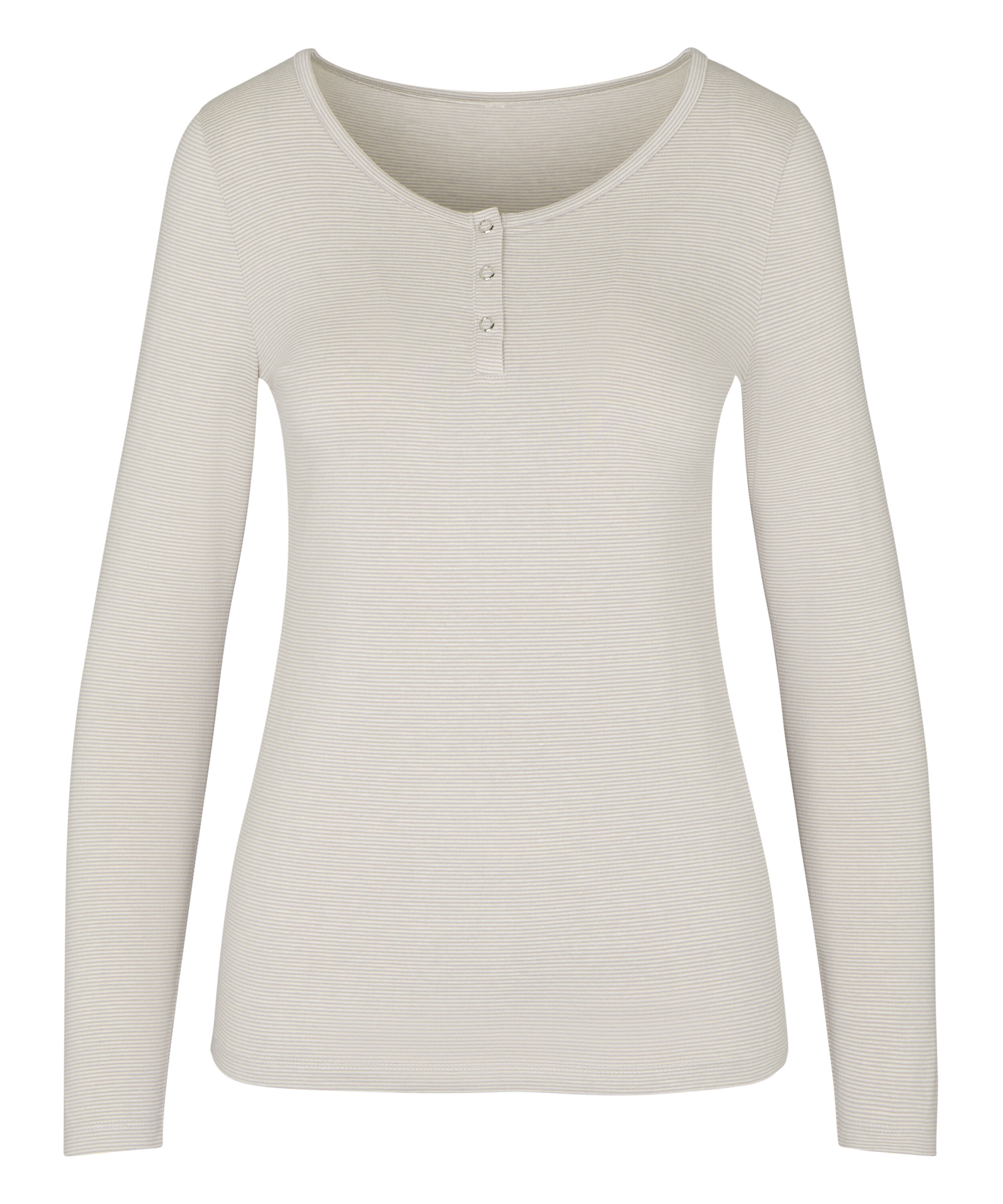 Pyjama Top Thin Stripe, Gray
