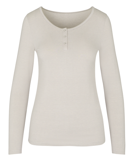 Pyjama Top Thin Stripe, Gray