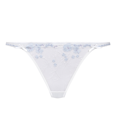Peonie Highleg Thong, White