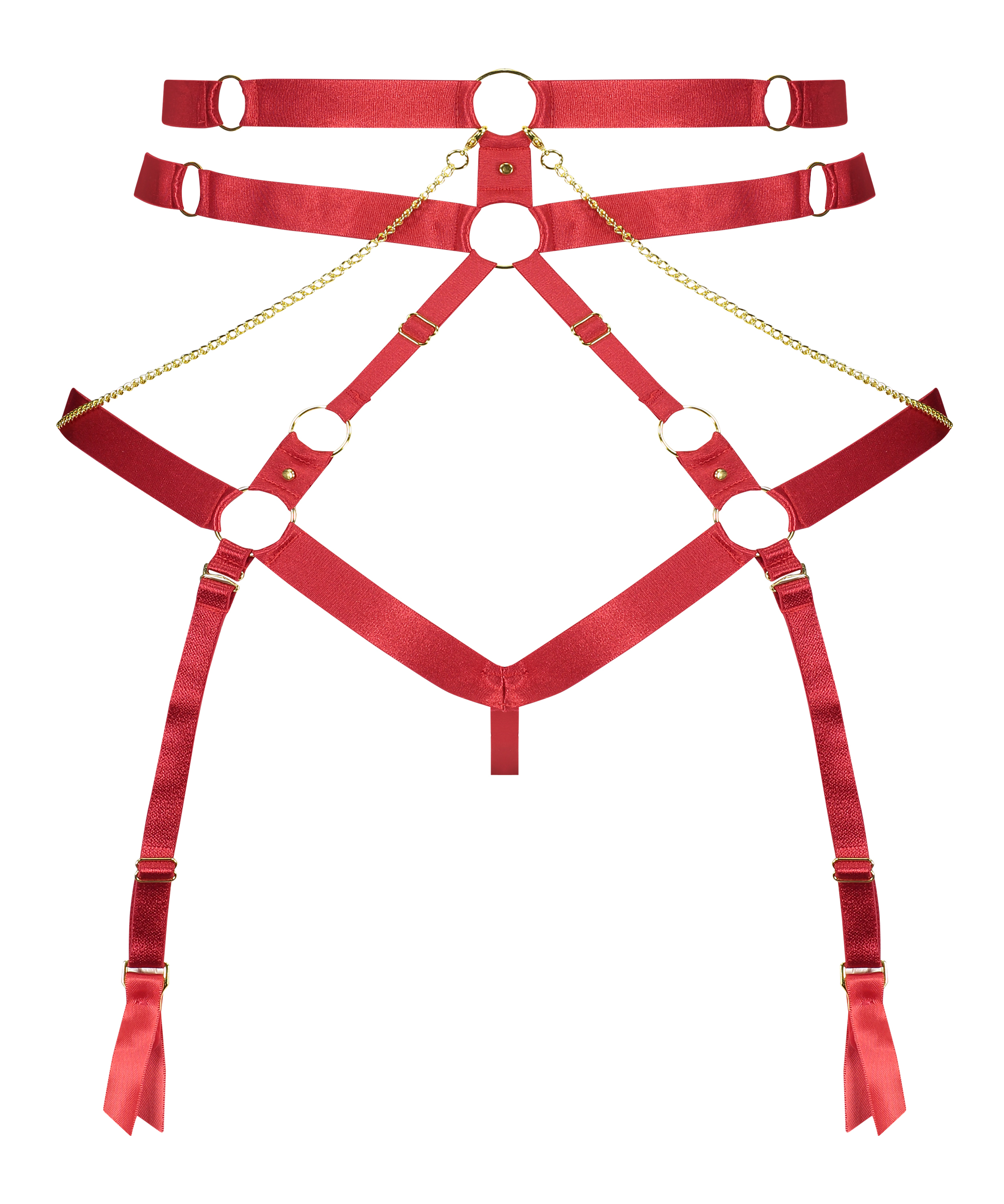 Tenessee open crotch knickers, Red, main