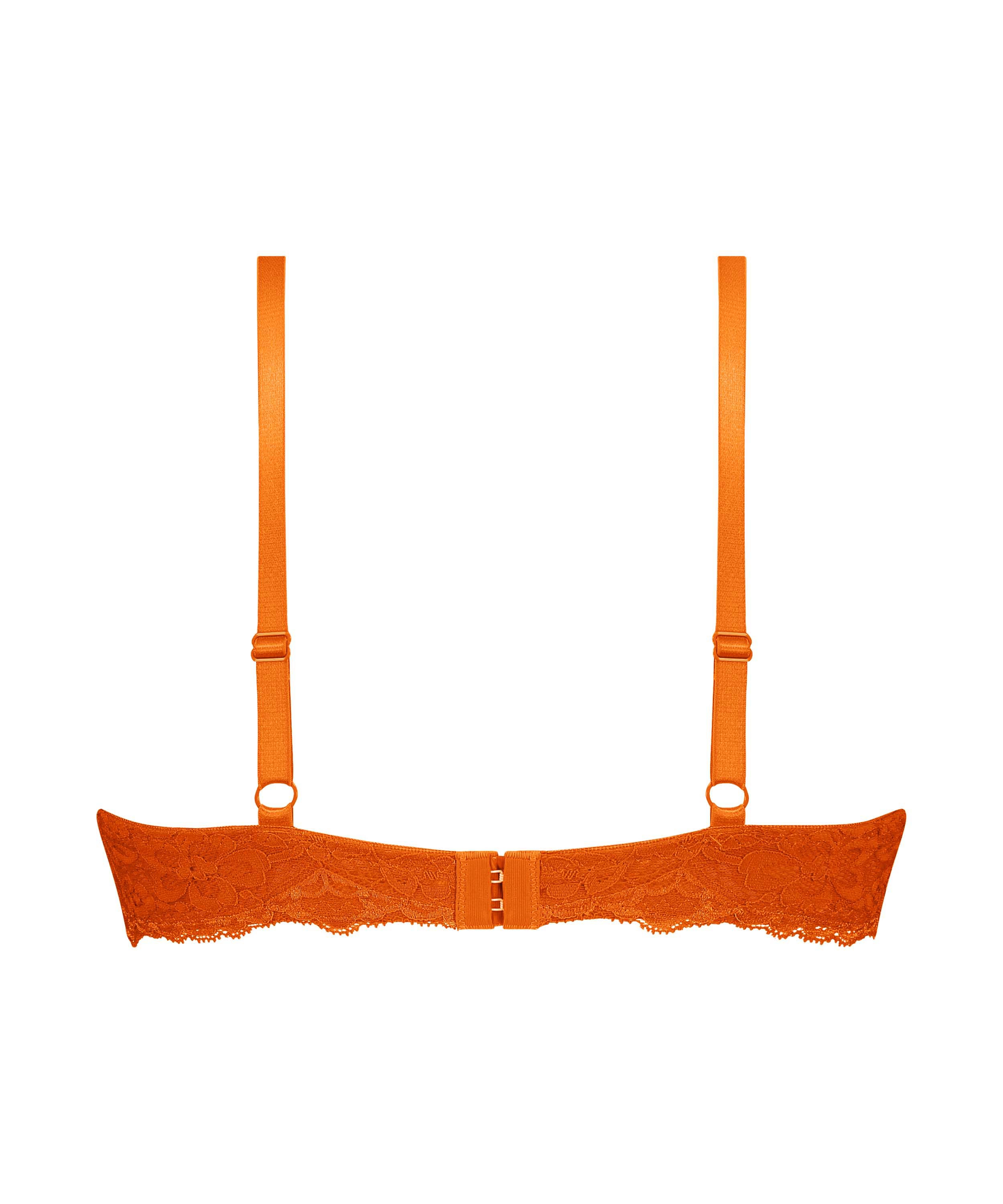 Marine Padded Underwired Bra, Orange, main