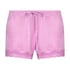 Velvet lace shorts, Pink