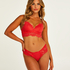 Shiloh Padded Longline Non-Underwired Bra, Red