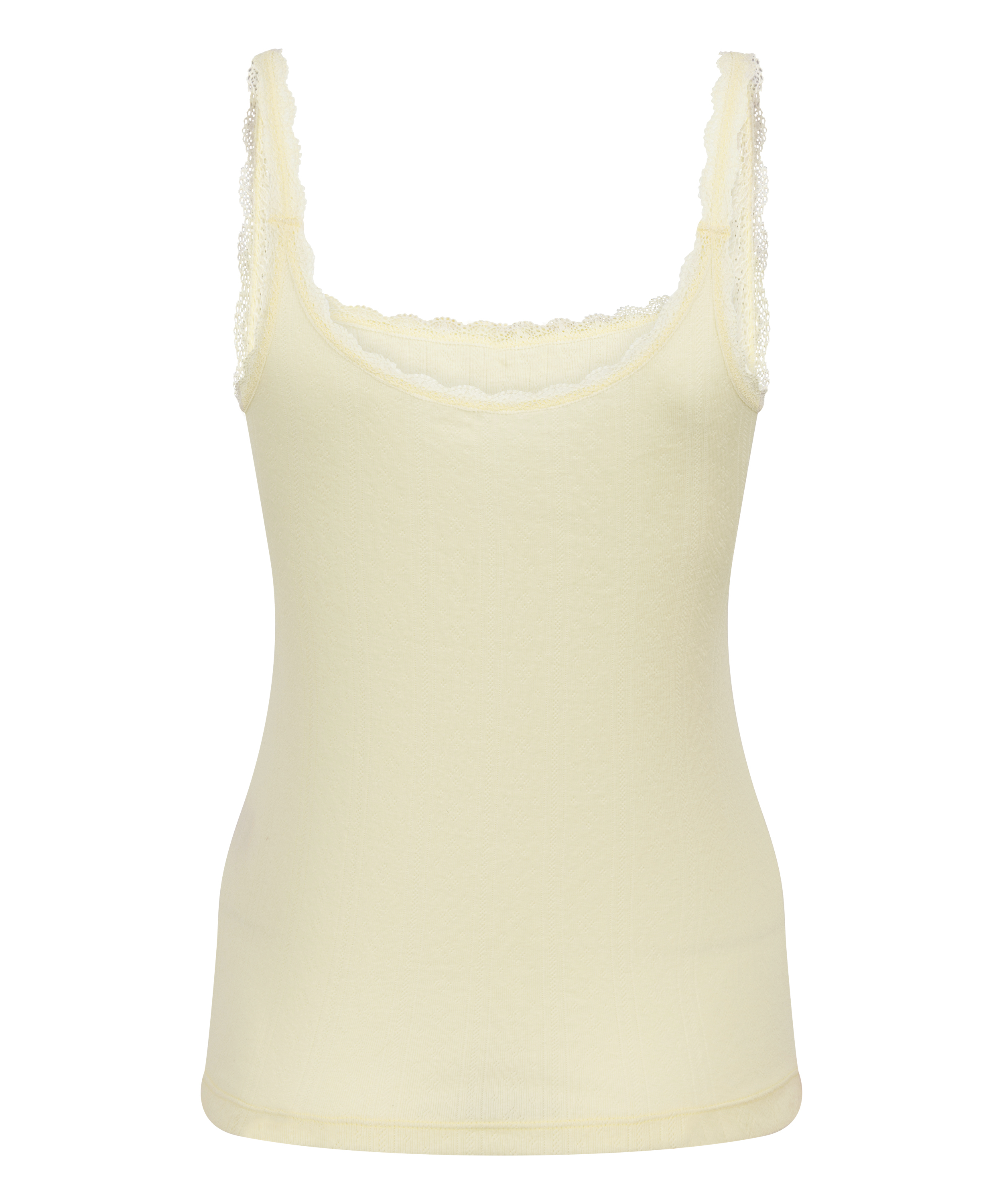 Pointelle Singlet, Yellow, main