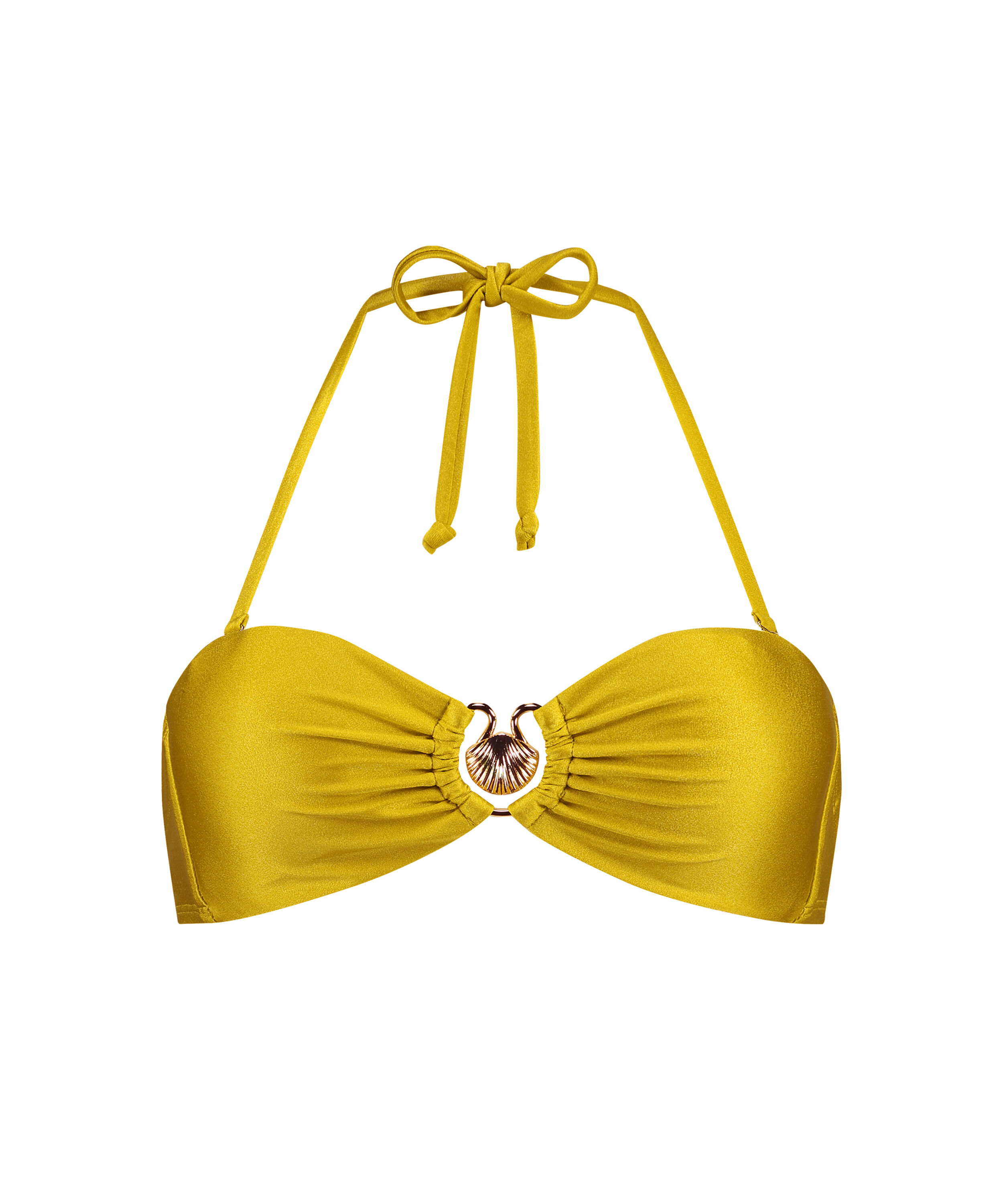 yellow bikini bandeau