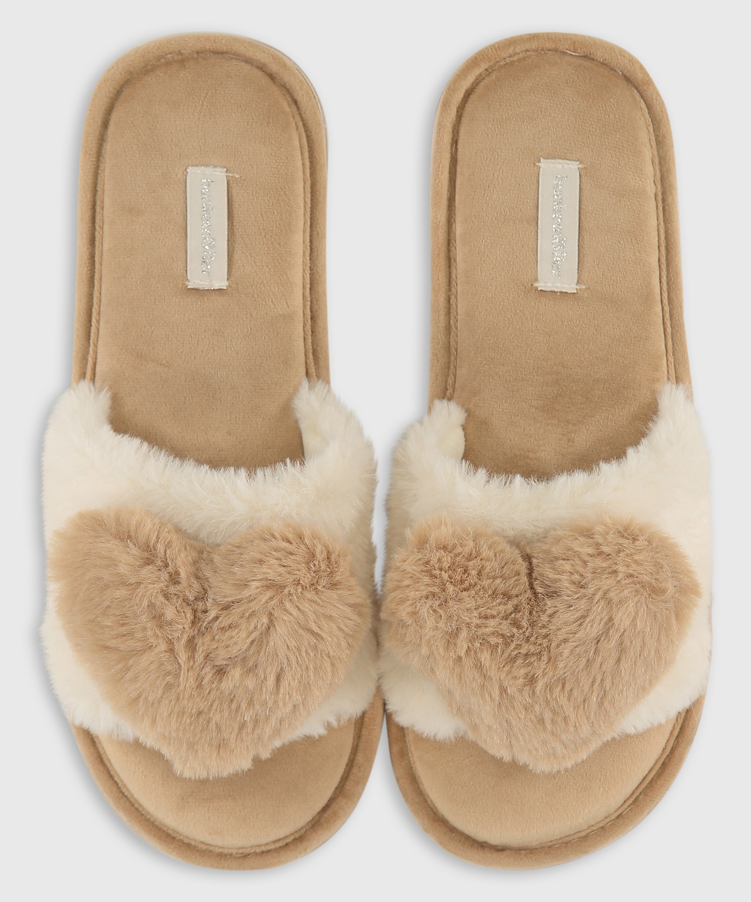 Mila Hart slippers, Beige, main