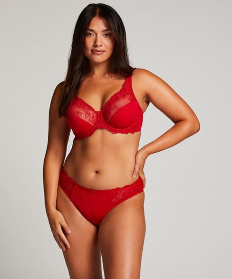 Diva Non-Padded Underwired Bra, Red