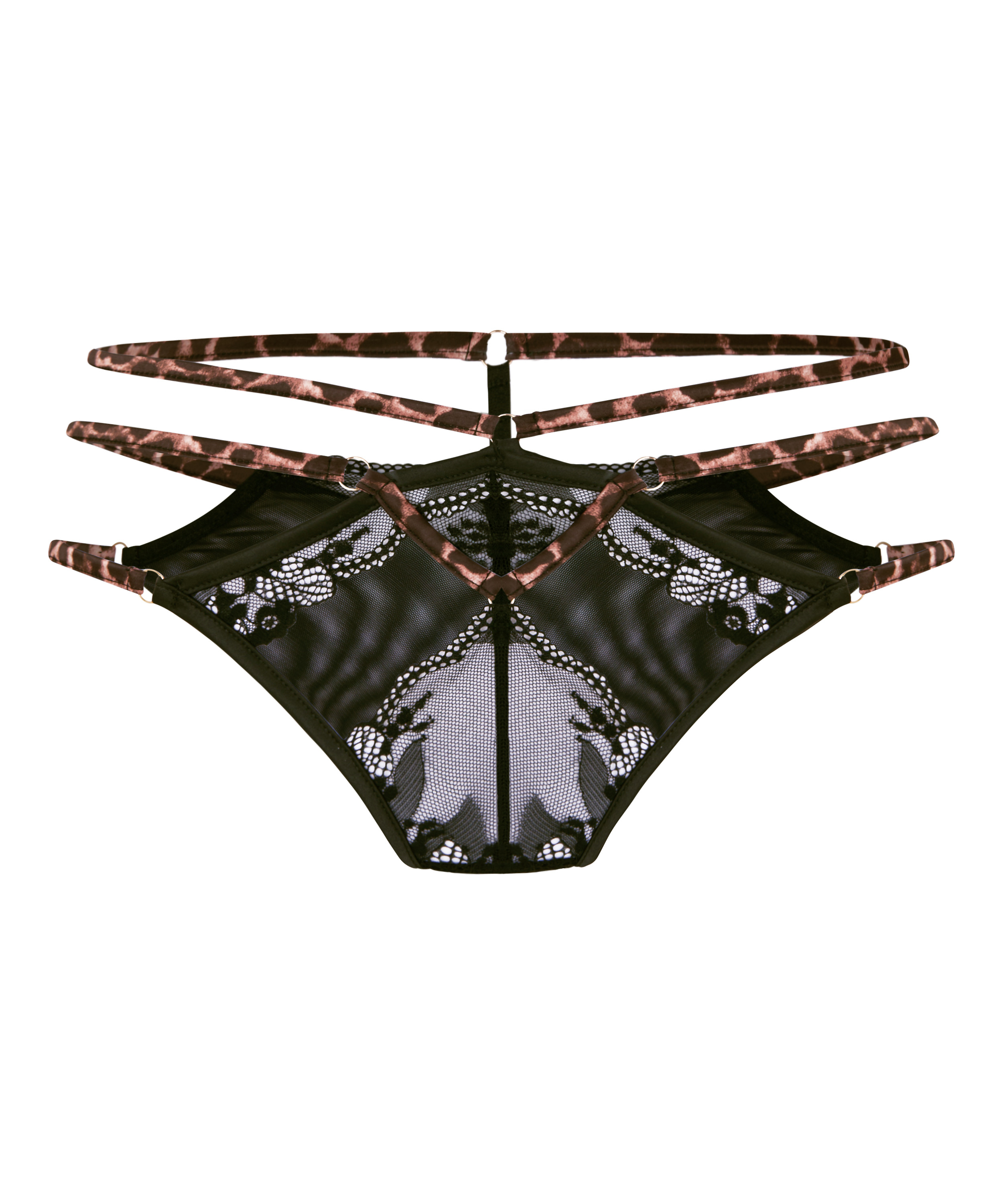 Open Crotch Brazilian Tasha, Black, main