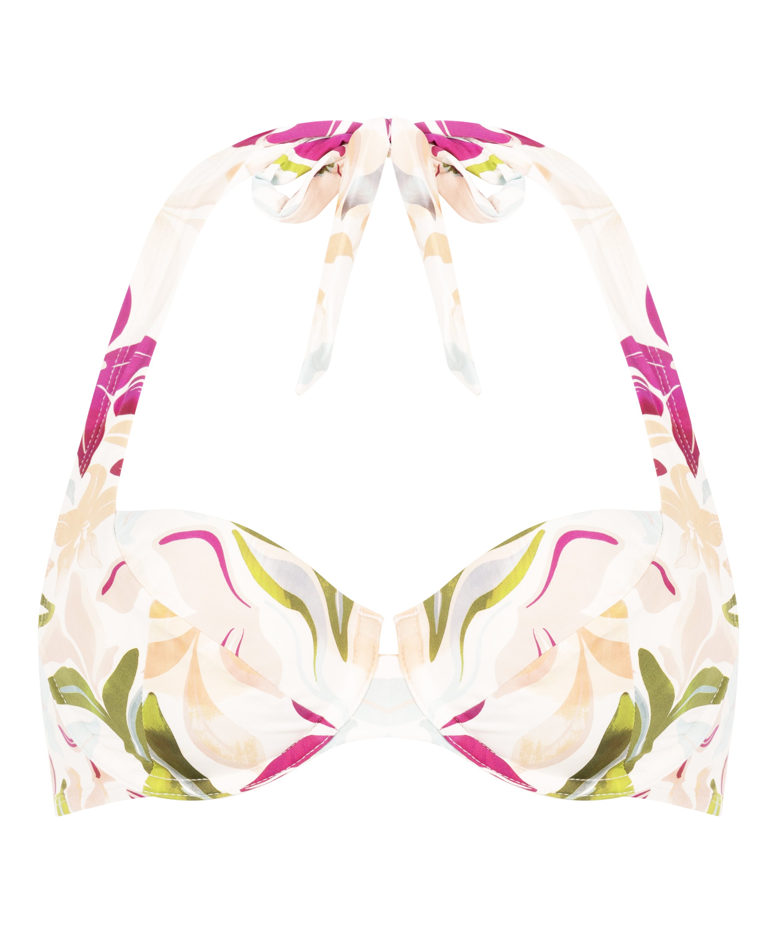 Ayanna Non-Padded Underwired Bikini Top, White, main