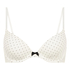 Plunge Padded Underwired Bra, White