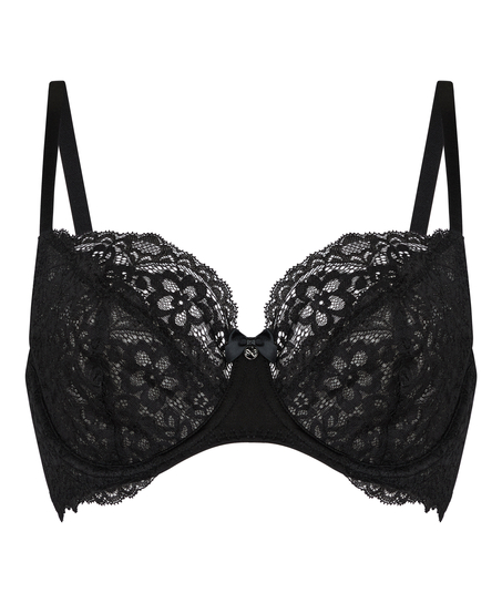 Marine Non-Padded Underwired Bra, Black