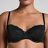 Secret Lace Padded Underwired Bra, Black