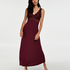 Long slip dress Modal lace, Red