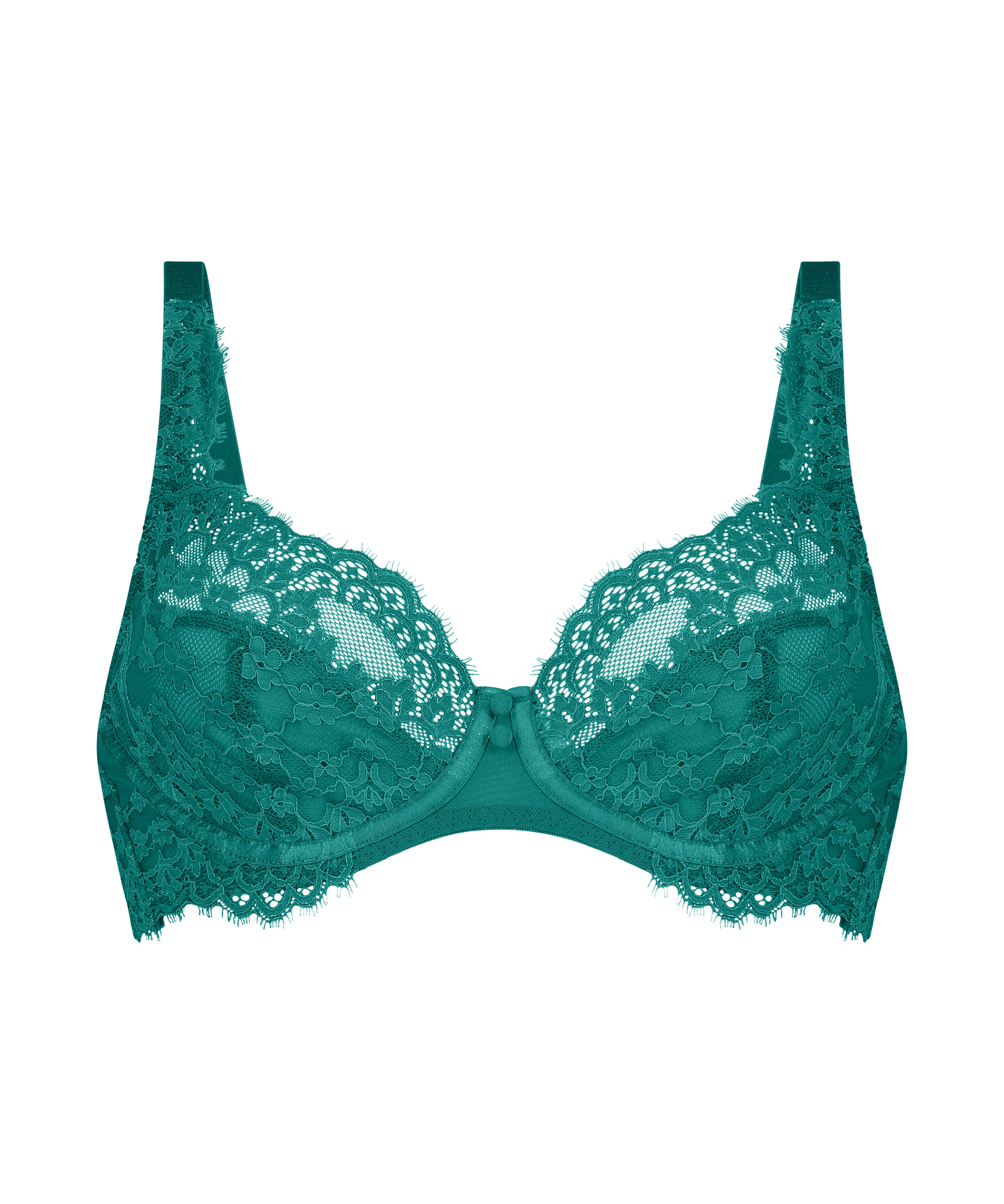 Daisy Non-Padded Underwired Bra, Green