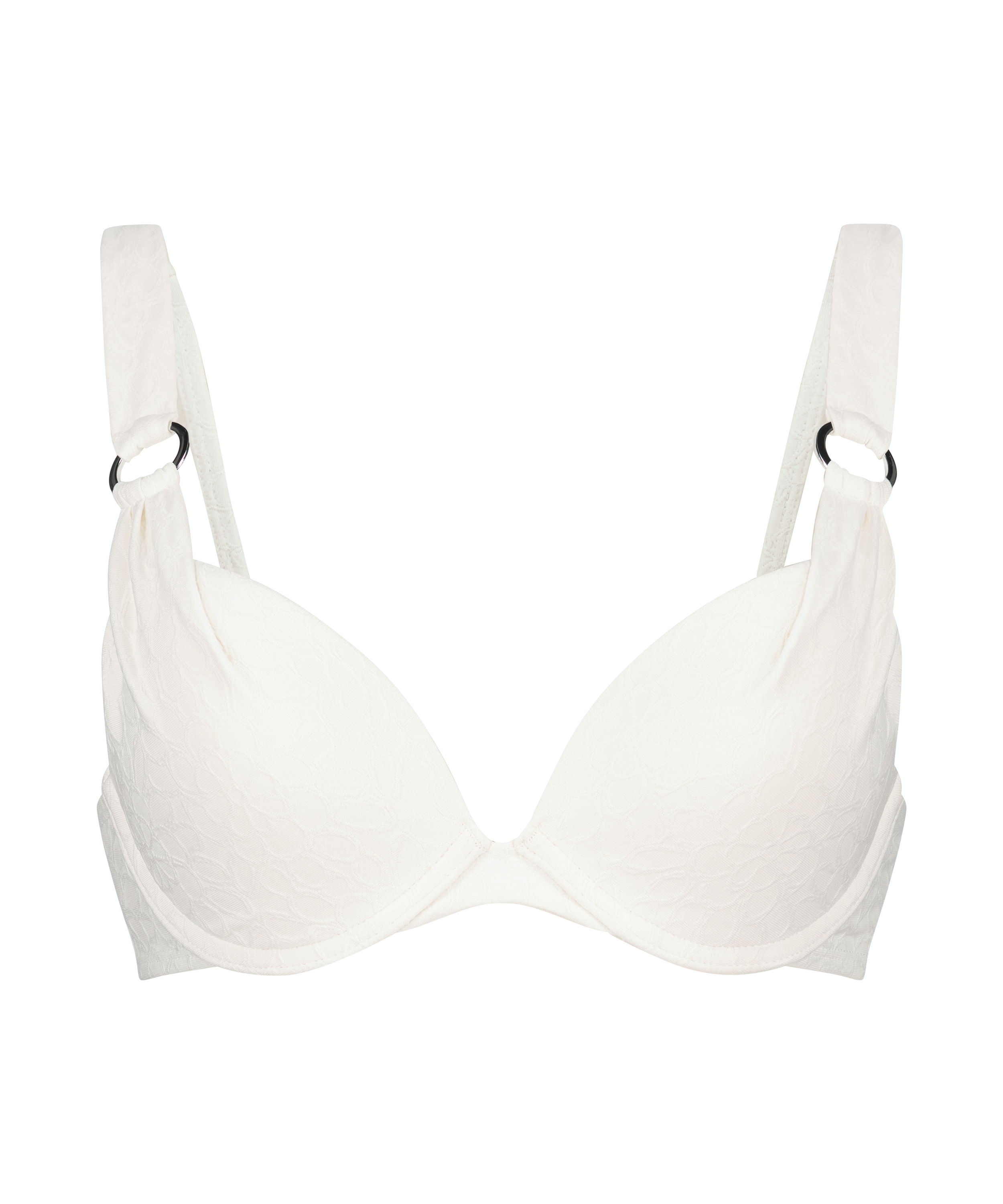 Sri Lanka Padded Push-Up Underwired Bikini Top, White, main