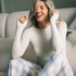 Petite Twill Check Pyjama Pants, Blue