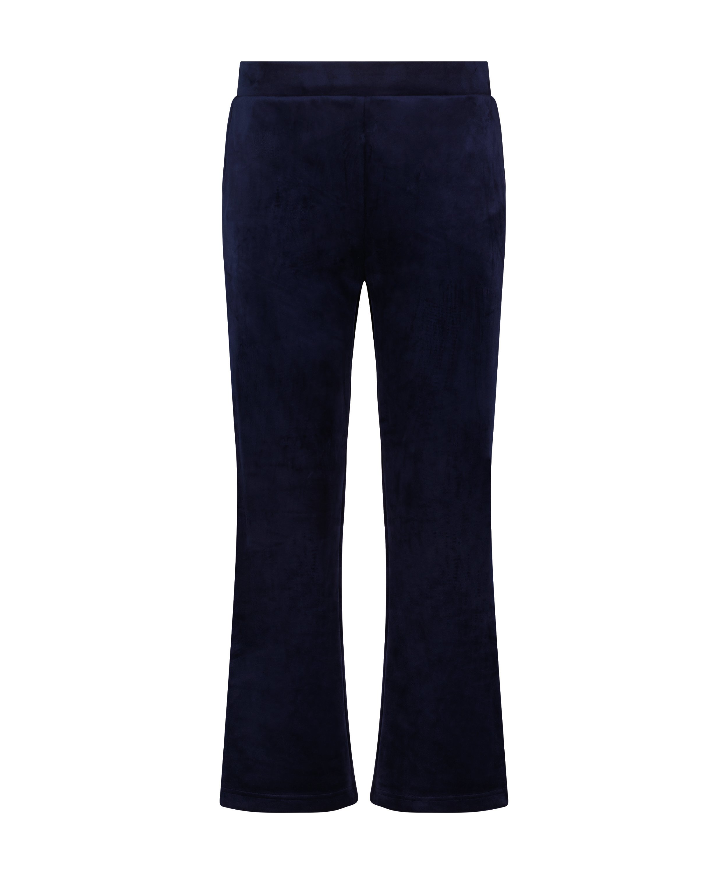 Velours Pyjama Pants, Blue, main