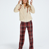 Tall Velours Pyjama Bottoms, Red