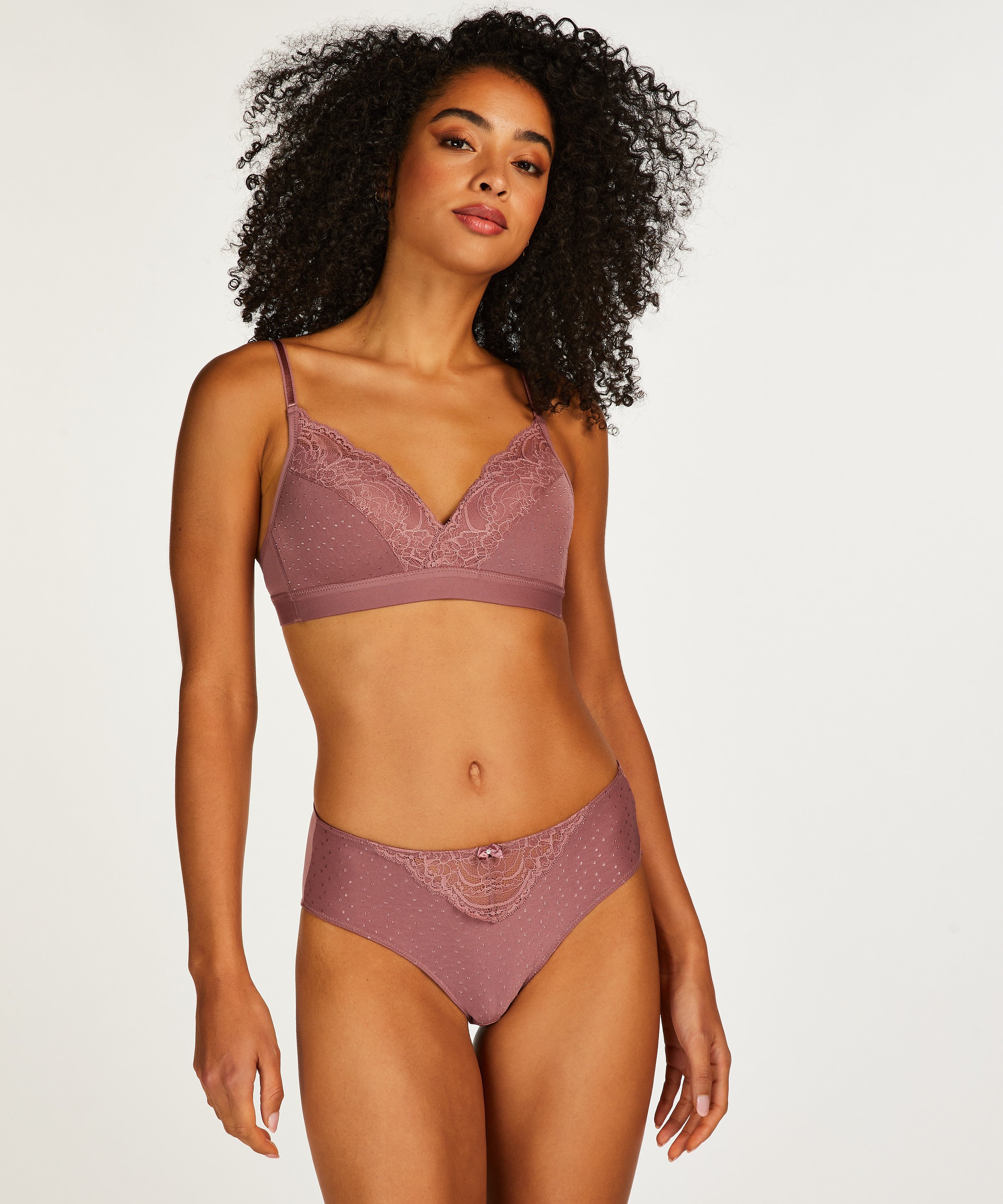 Sophie Padded Non-Underwired Bra, Purple, main