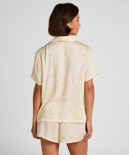 Satin Short, White