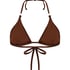 Kallua Triangle Bikini Top, Brown