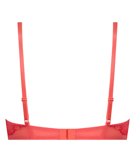 Cherry Padded Underwired Bra, Pink