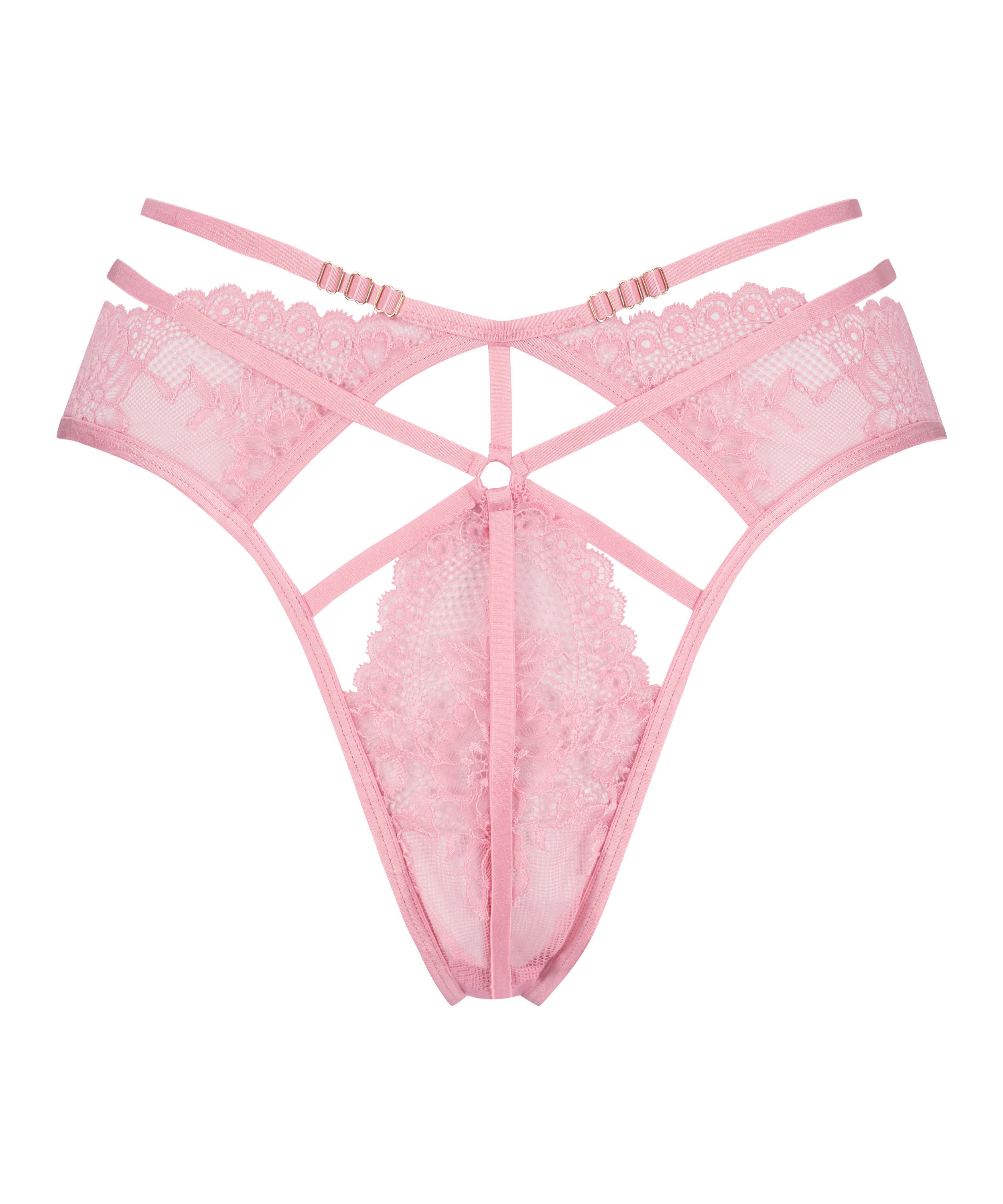 Roxanne Open Crotch Brazilian, Pink, main