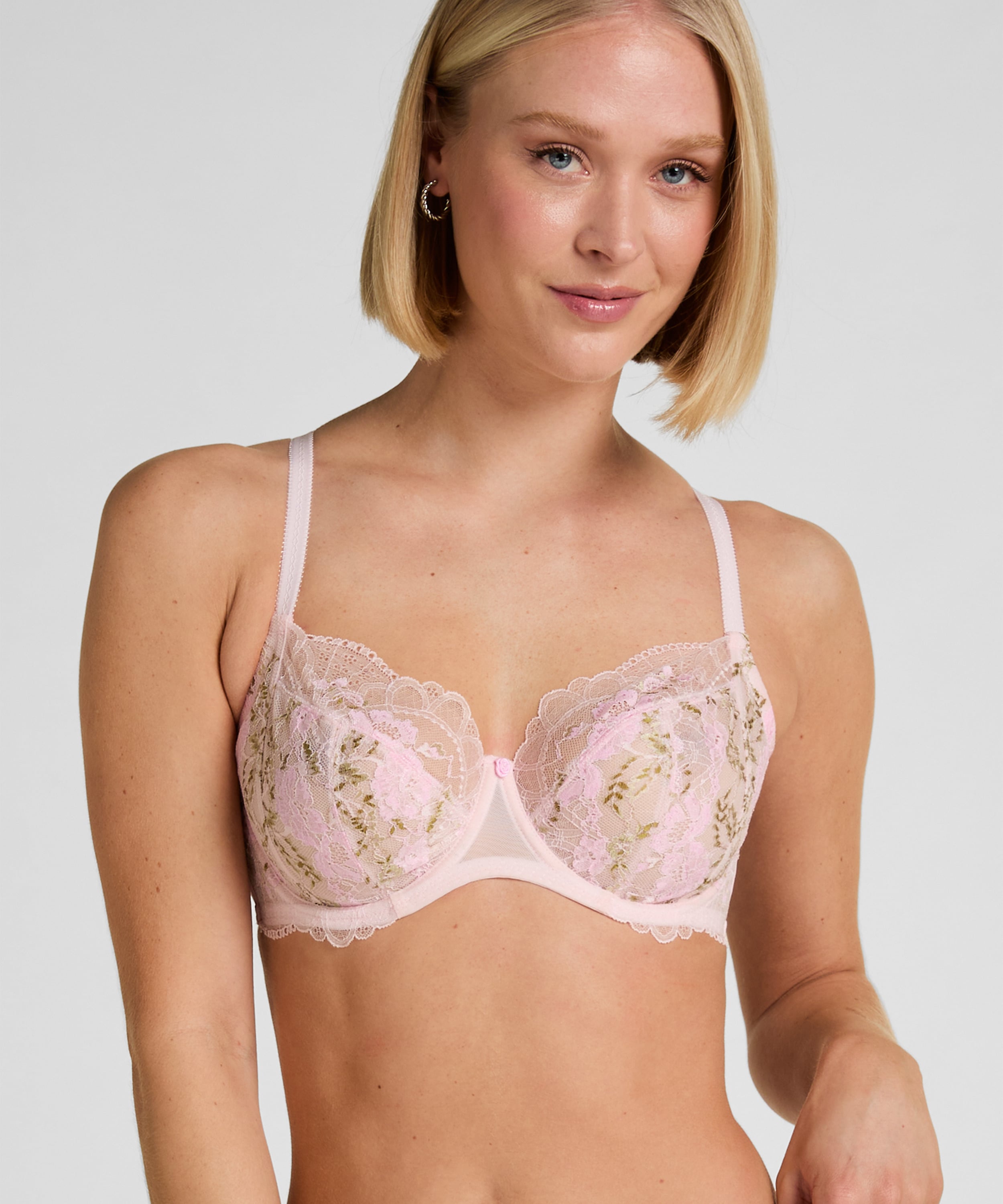 Miri Non-Padded Underwired Bra, Pink, main