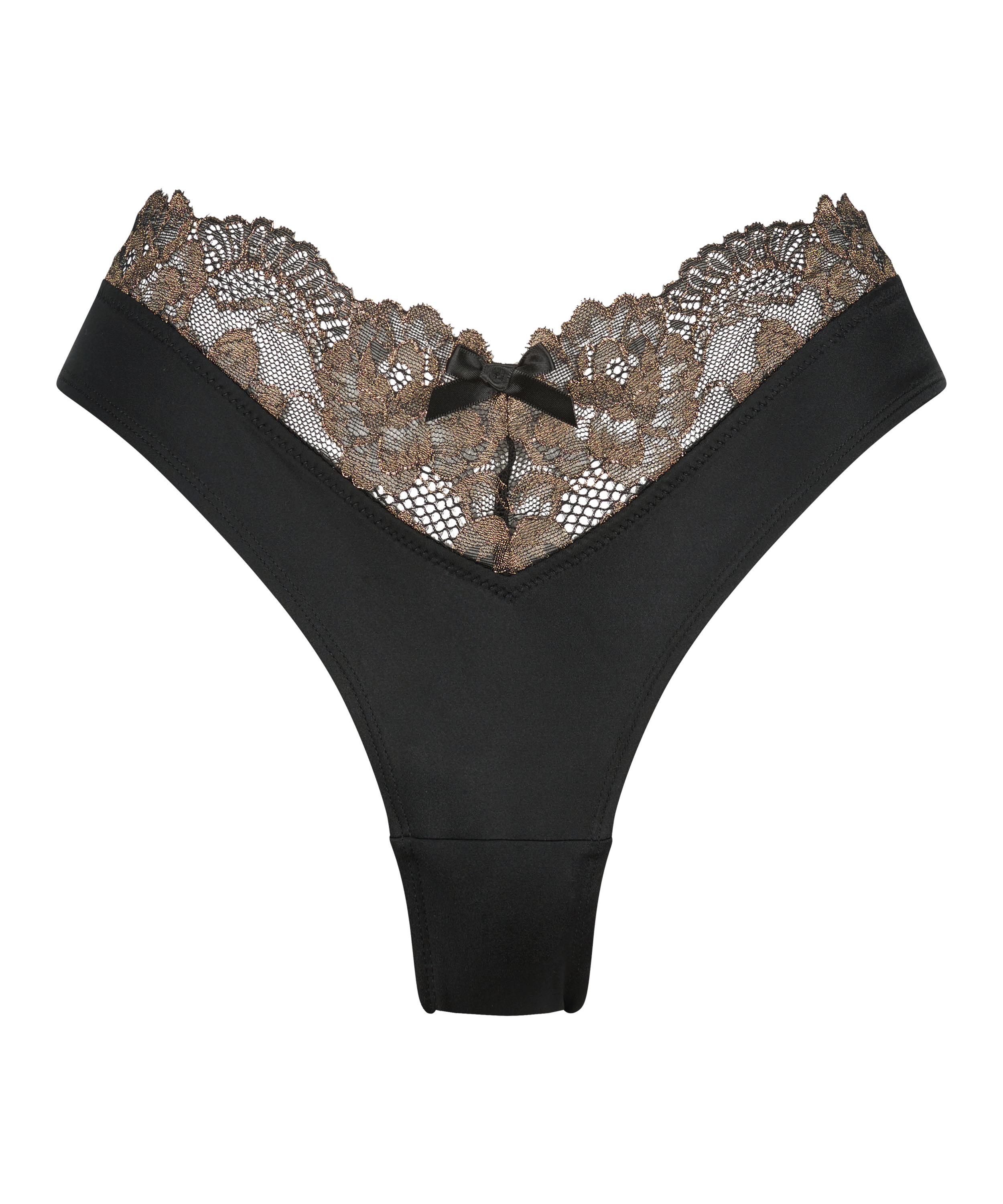 Lexi High Leg Brasilian, Black, main