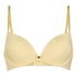 Plunge Padded Underwired Bra, Yellow
