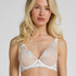 Non-Padded Underwired Longline Bra Peonie, White