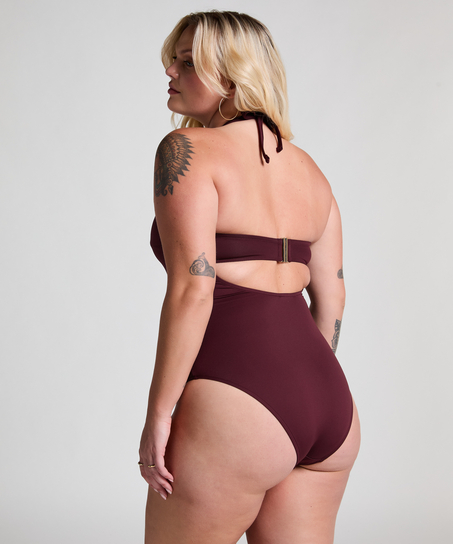 Neoprene Bandeau Bathinsuit, Purple