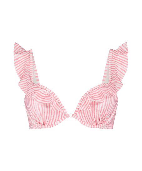 Julia Padded Push-Up Underwired Bikini Top, Pink