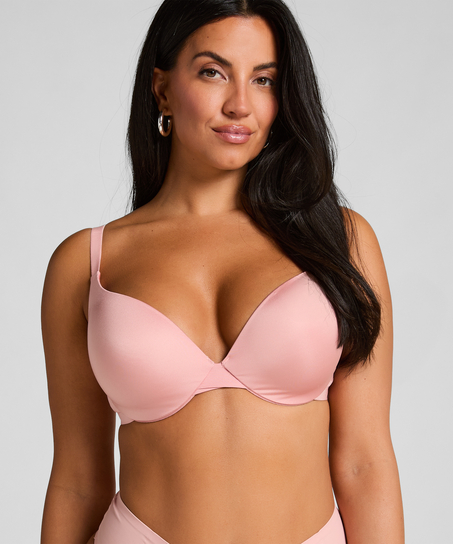 Smooth Padded Underwired Push-Up Bra, Pink