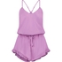 Satin Playsuit, Purple