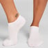 3-Pack Cotton Trainer Liner Socks, White