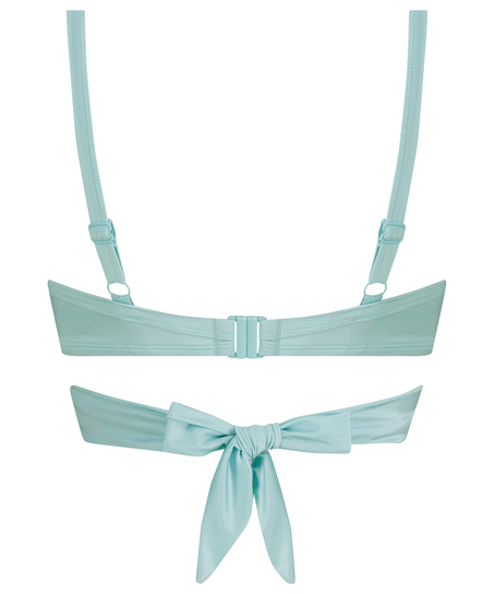 Sydney Padded Underwired Push-Up Bikini Top, Blue