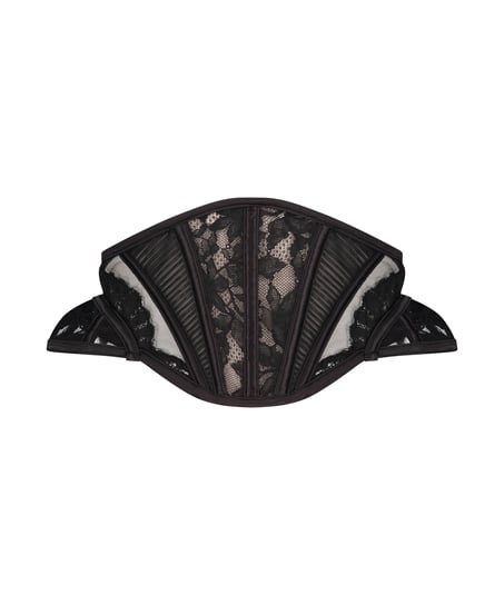 Antonia Wasp Waist Corset, Black