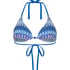 Cali Triangle Bikini Top, Blue