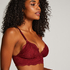 Marine Triagnle Bralette, Red
