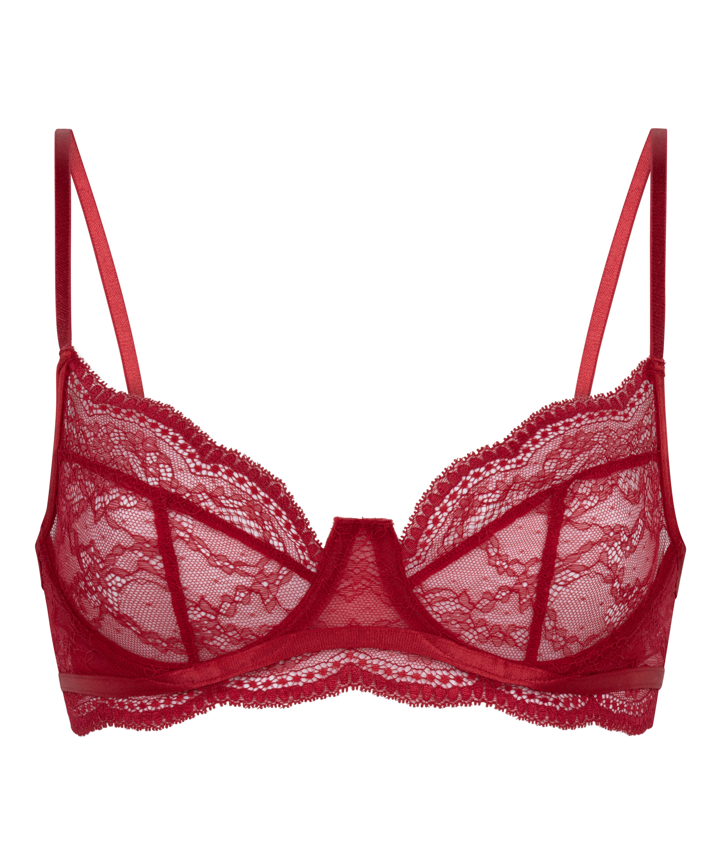 Isabelle Non-Padded Underwired Bra, Red