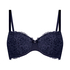 Marine Padded Underwired Bra, Blue
