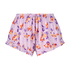 Satin pyjama shorts, Purple